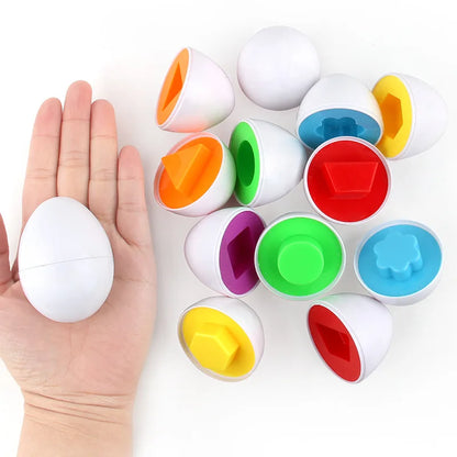 Montessori Shape Matching Smart Egg Toy for Kids 2-4 Years