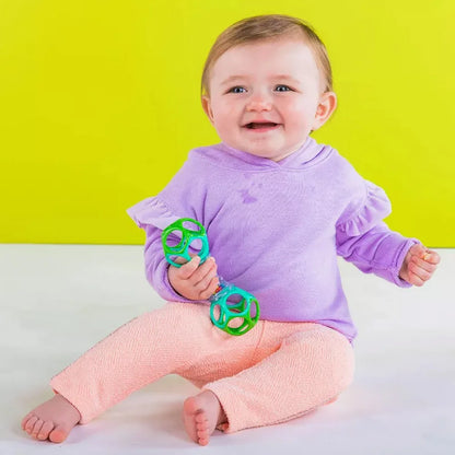 Baby Teether Rattle Barbell Toy for 3 Months and Up