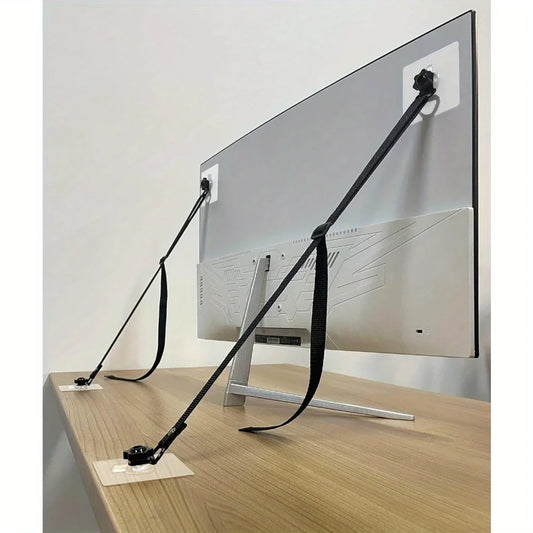 Adjustable Anti-Tip TV Straps for Baby Proofing - 2 Pack