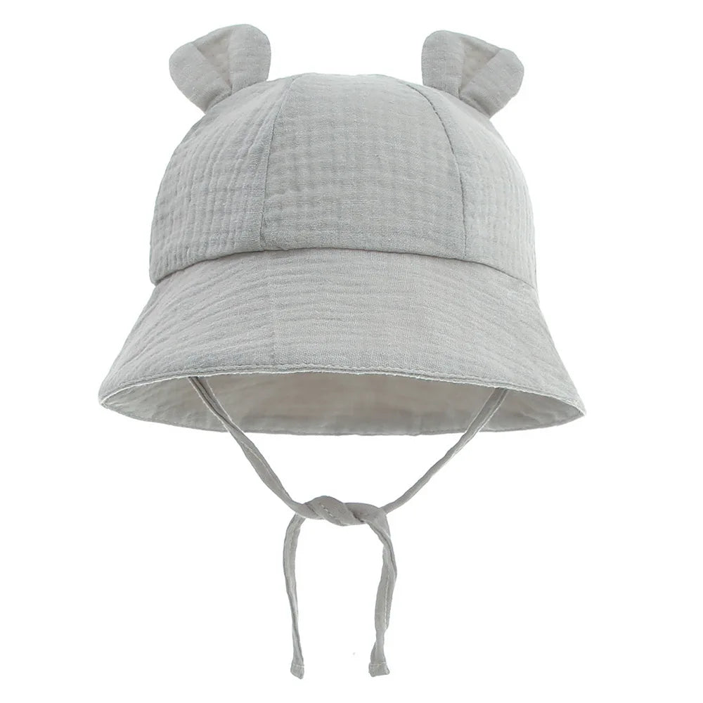 Soft Muslin Cotton Baby Sun Hat for 3-12 Months