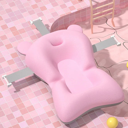 Foldable Baby Bath Support Seat - Adjustable Infant Cushion