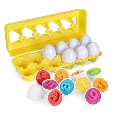 Montessori Shape Matching Smart Egg Toy for Kids 2-4 Years