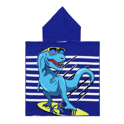 Dinosaur Hooded Bathrobe for Kids and Infants