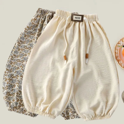 Kids Summer Jogger Pants for Boys and Girls, Solid Colors