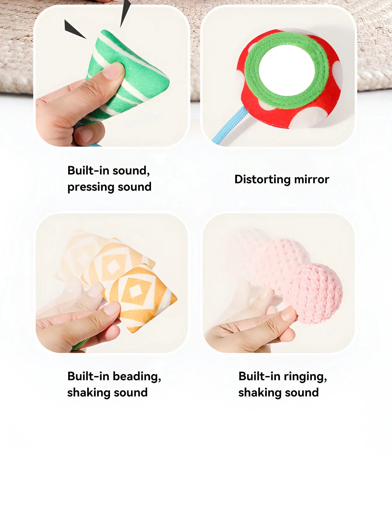 Nibbler Bedbell Pendant Toy for Cats and Small Pets