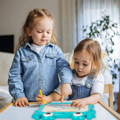 Large Magnetic Drawing Board with Beads and Pen for Kids