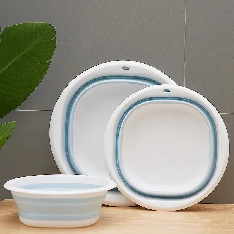 Portable Folding Baby Bath Basin for Travel and Home Use
