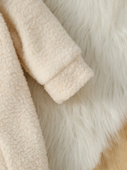 Cozy Fleece Hooded Jumpsuit for Newborns 3M-24M