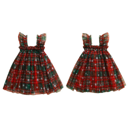 Toddler Christmas Tutu Dress for Girls, Size 6M-4Y