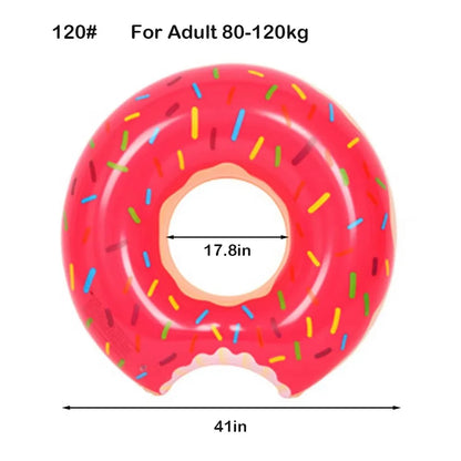 Inflatable Donut Swimming Ring Float for Kids and Adults