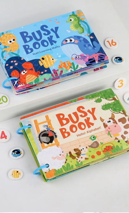 Montessori Busy Book for Early Learning in Children 1-3 Years