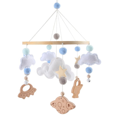 Musical Baby Cloud Rattle & Crib Mobile for Newborns
