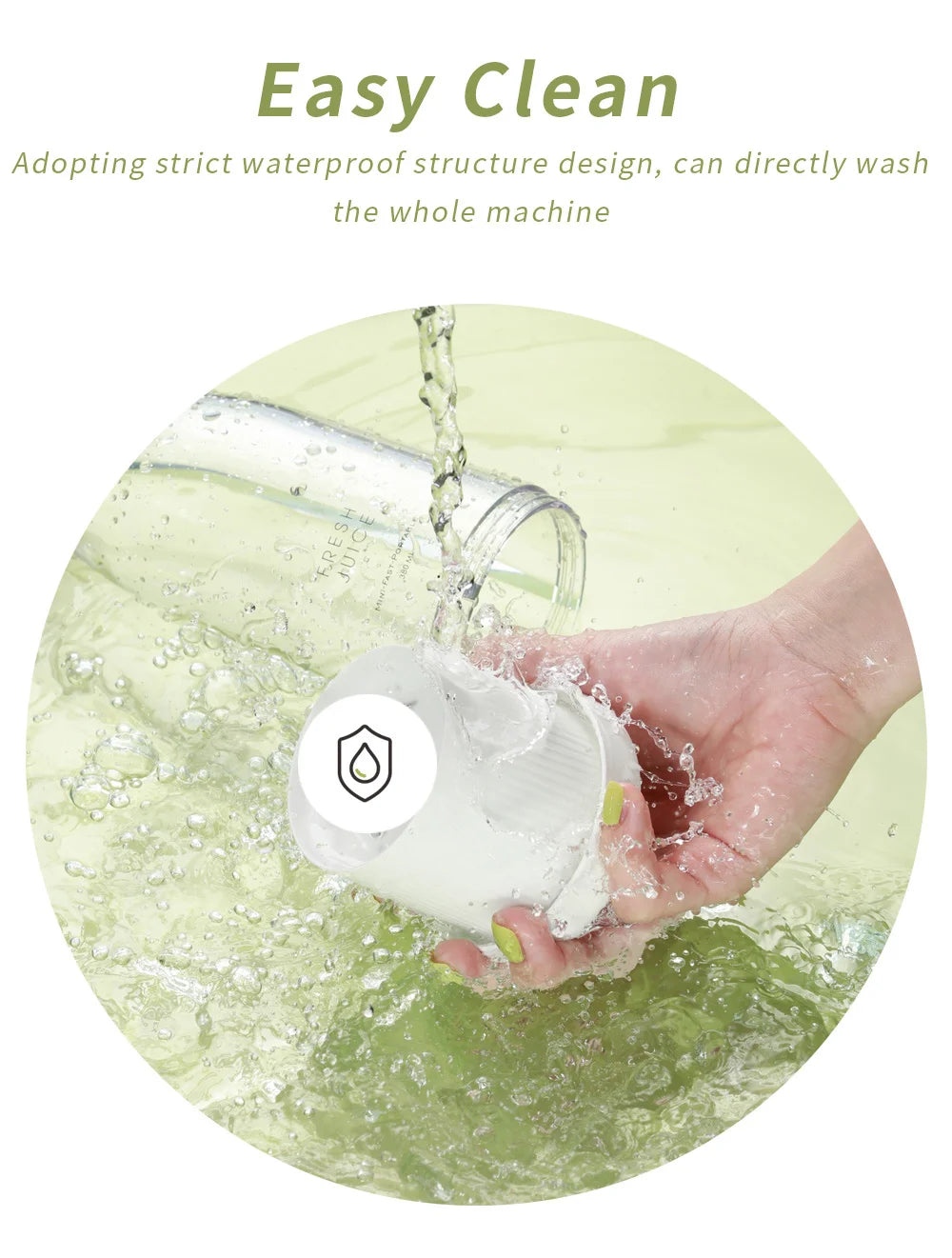 Mini trådløs bærbar blender USB oppladbar juicer