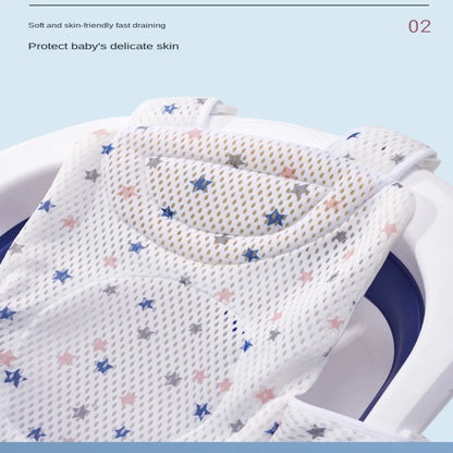 Adjustable Anti-Slip Baby Bath Cushion and Pillow Mat