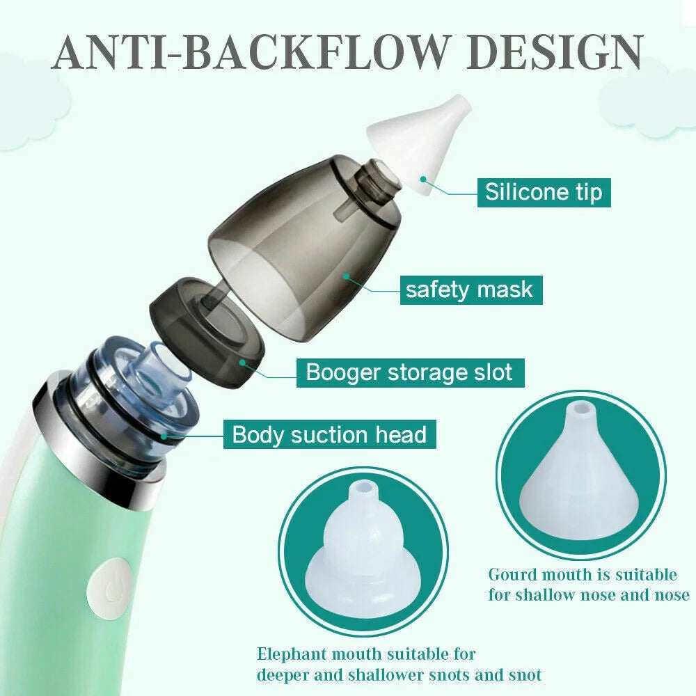 Electric Baby Nasal Aspirator for Safe Snot Removal
