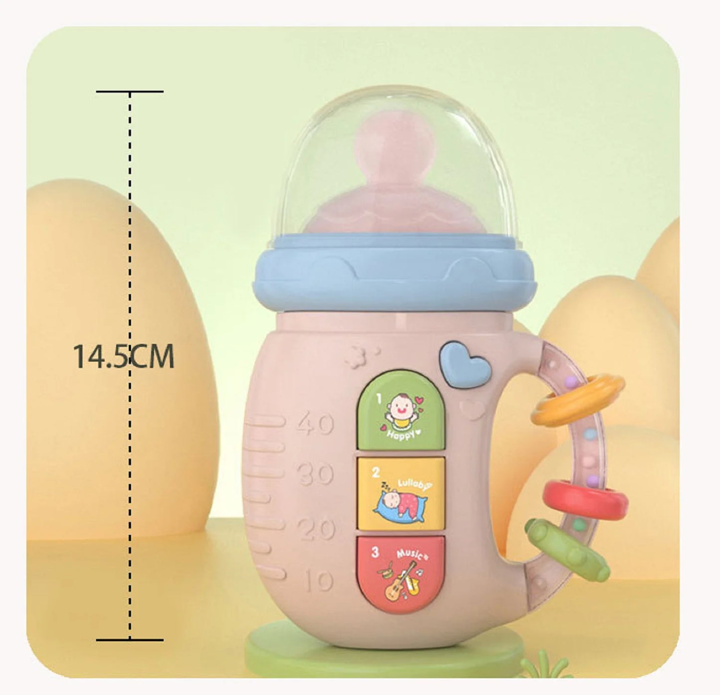 Musical Soothing Bottle Toy for Babies 18M+