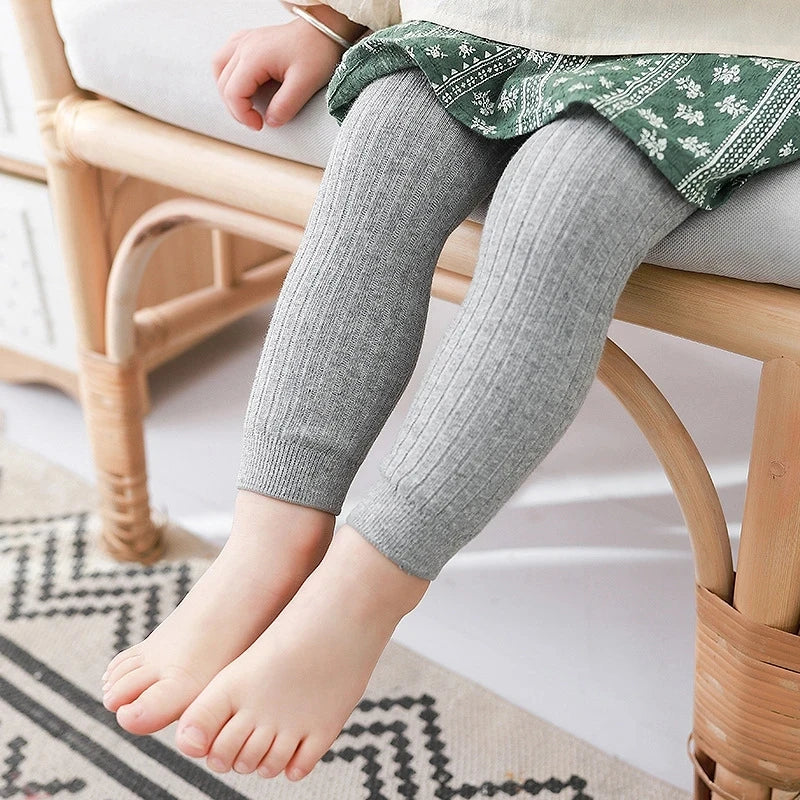 Cotton Stretch Leggings for Baby Boys and Girls (0-6 Years)