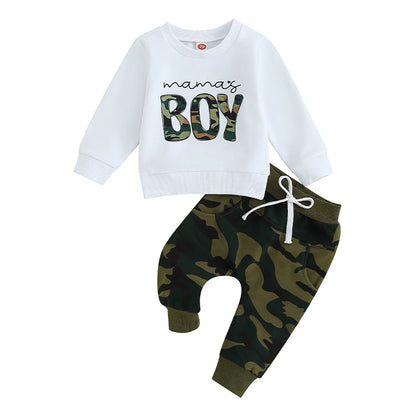 Toddler Boys' Camouflage Long Sleeve Sweatshirt & Pants Set