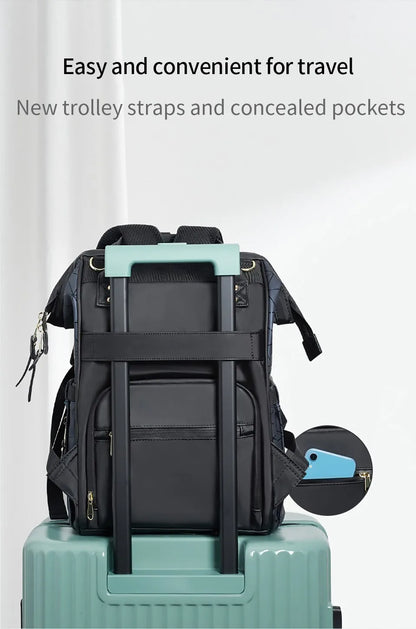 Best AIBEDILA Mommy Bag – Large-Capacity Waterproof Diaper Backpack with USB for Hospital & Travel Essentials