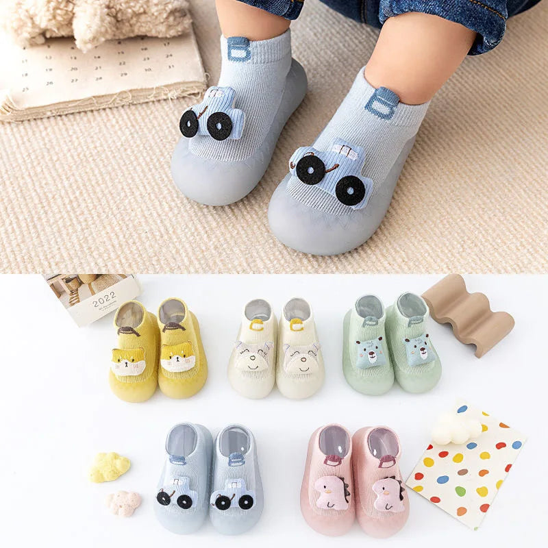 Soft Sole Non-Slip Baby Socks with Cute Animal Designs 0-3T