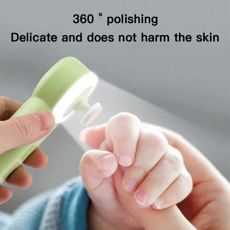 Rechargeable Baby Nail Clipper Set with Anti-Clamping Design