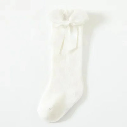 Red Bow Tie Knee High Socks for Infants and Toddlers