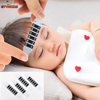 2pcs Body and Forehead Temperature Stickers for Babies and Kids