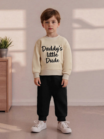 Embroidered Sweatshirt & Joggers Set for Toddler Boys
