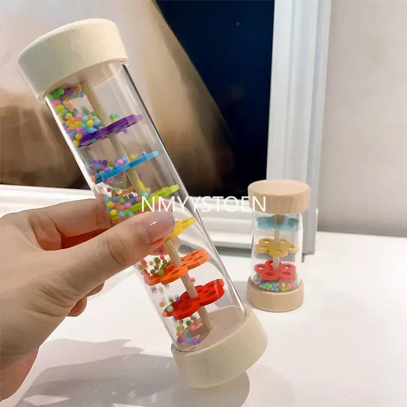 Wooden Rain Sound Pipe Toy for Early Educational Play