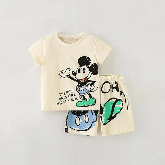 Kids' Summer T-Shirt and Shorts Set for Boys and Girls