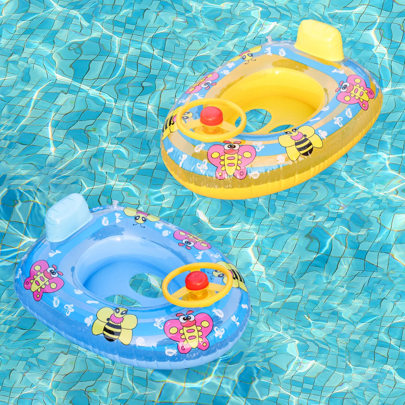 Inflatable Mini Yacht Pool Float for Kids and Adults
