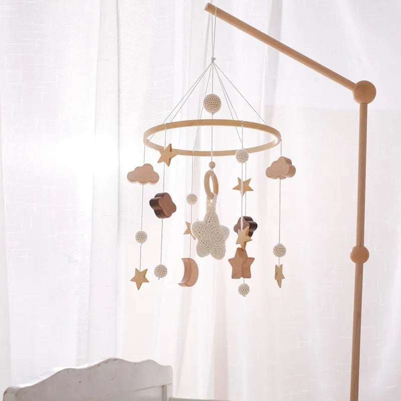 Musical Baby Cloud Rattle & Crib Mobile for Newborns