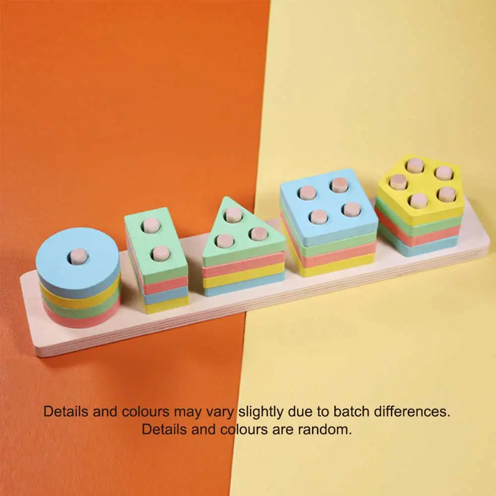 Trælegetøj til sortering og stabling til småbørn og babyer