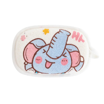 Cartoon Baby Bath Sponge and Scrubbing Towel for Newborns