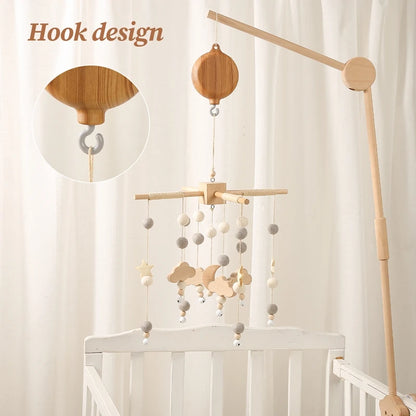 Baby Crib Music Box Rattle - Soothing Toy for Newborns