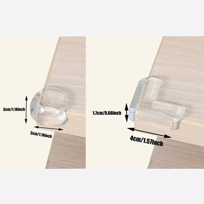 Silicone Table Corner Protectors for Kids - 4 Pack