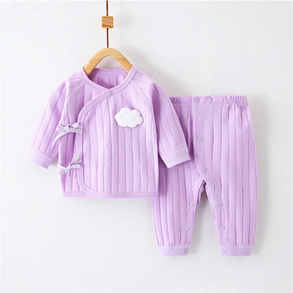 Newborn Baby Set for Boys and Girls - Long Sleeve T-Shirt & Pants