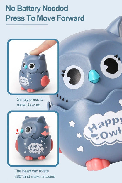 Interactive Wind-Up Owl Toy for Kids - Fun Mechanical Play