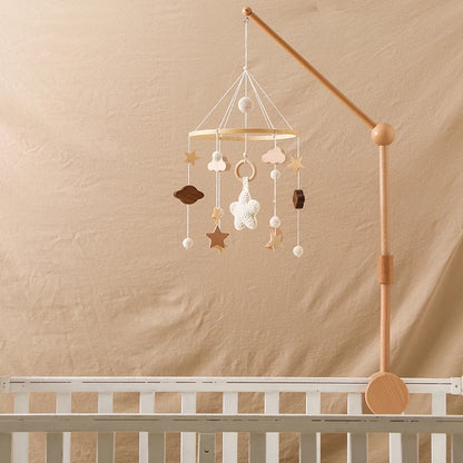 Musical Baby Cloud Rattle & Crib Mobile for Newborns