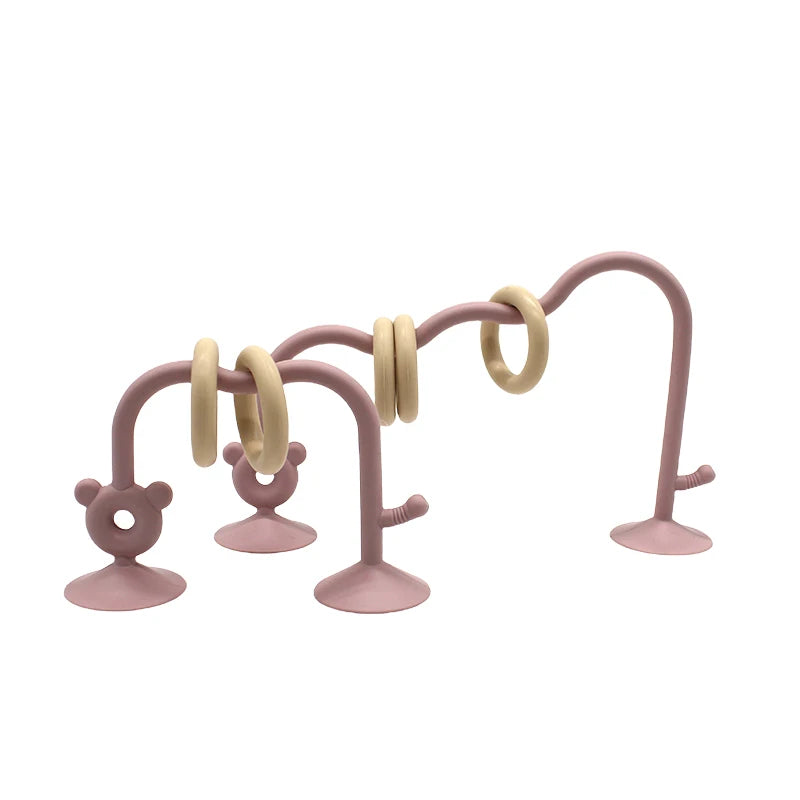 Silicone Bead Tabletop Toy for Baby Learning and Play