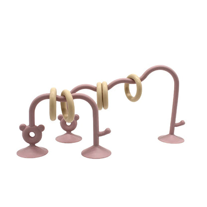 Silicone Bead Tabletop Toy for Baby Learning and Play