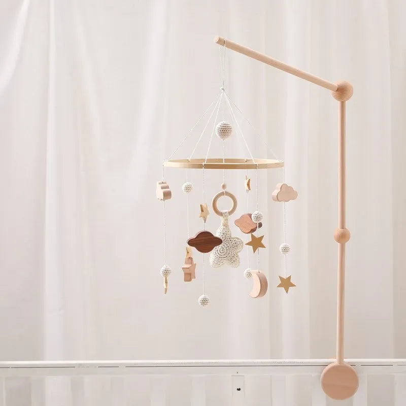 Musical Baby Cloud Rattle & Crib Mobile for Newborns