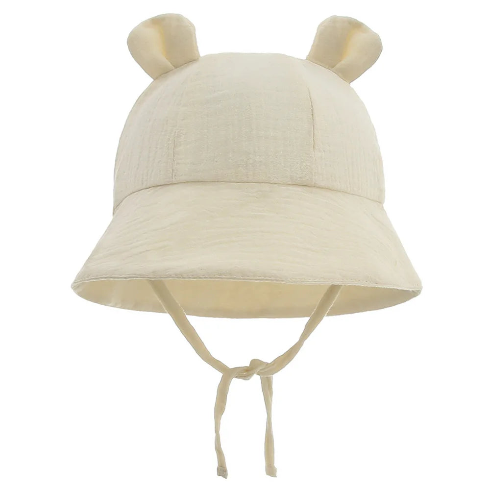 Soft Muslin Cotton Baby Sun Hat for 3-12 Months