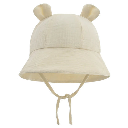 Soft Muslin Cotton Baby Sun Hat for 3-12 Months