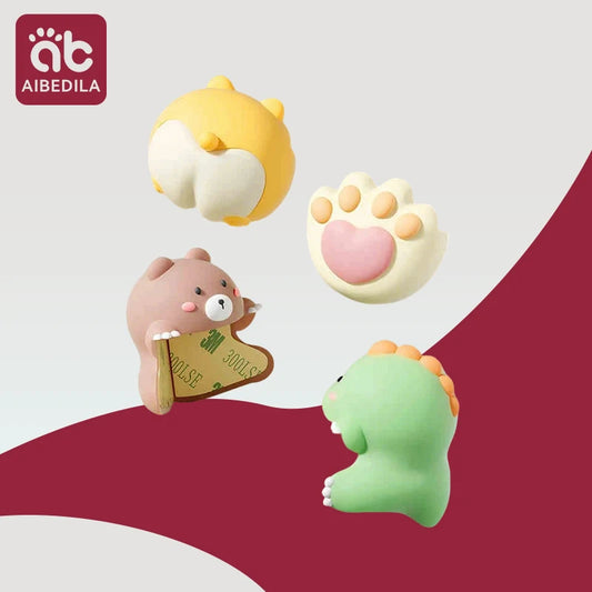 Silicone Corner Protectors for Baby Safety - Cute Cartoon Design