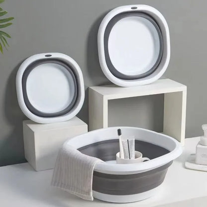 Portable Folding Baby Bath Basin for Travel and Home Use