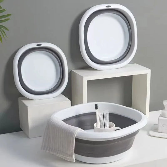Portable Folding Baby Bath Basin for Travel and Home Use