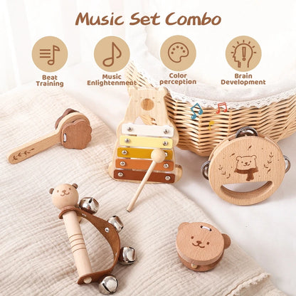 Wooden Xylophone Musical Toy for Babies 0-3 Years