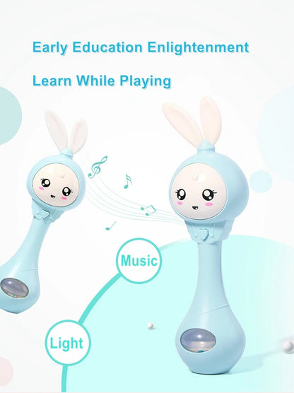 Smart Bunny Musical Rattle Toy for Newborns and Infants