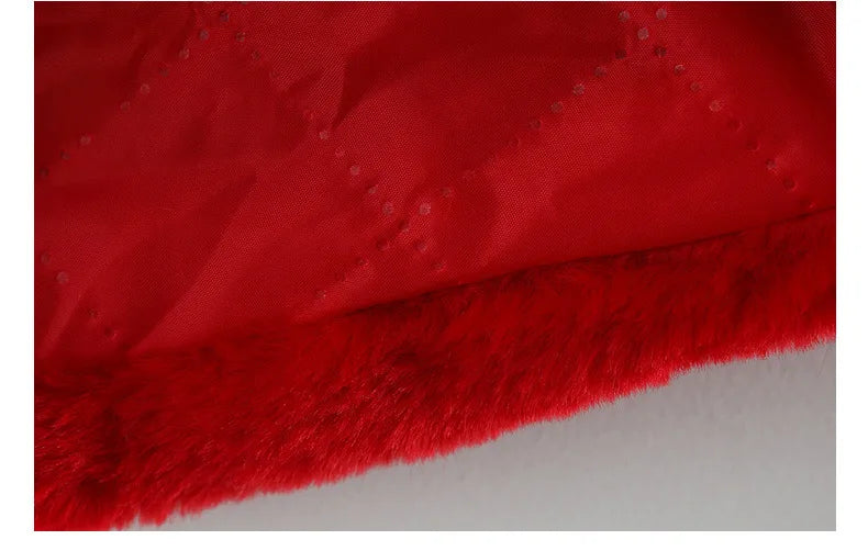 Warm Faux Fur Autumn Jacket for Baby Girls